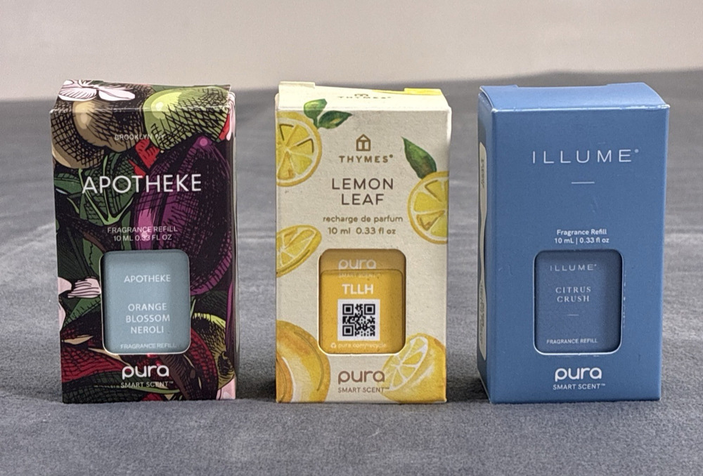 PURA Smart Fragrance Refills Apotheke, Lemon Leaf, Illume 3 Pack In Box